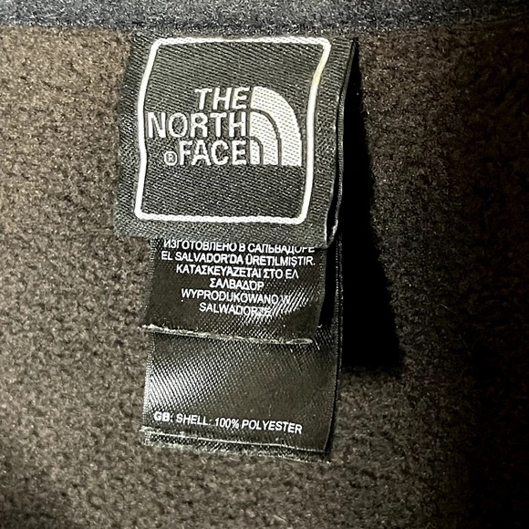 TNF The North Face Brown Pink Quarter Zip Pullover Fleece Sweatshirt Size Small - Picture 4 of 5